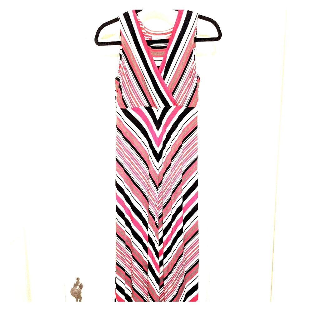 Sleeveless striped Calvin Klein dress